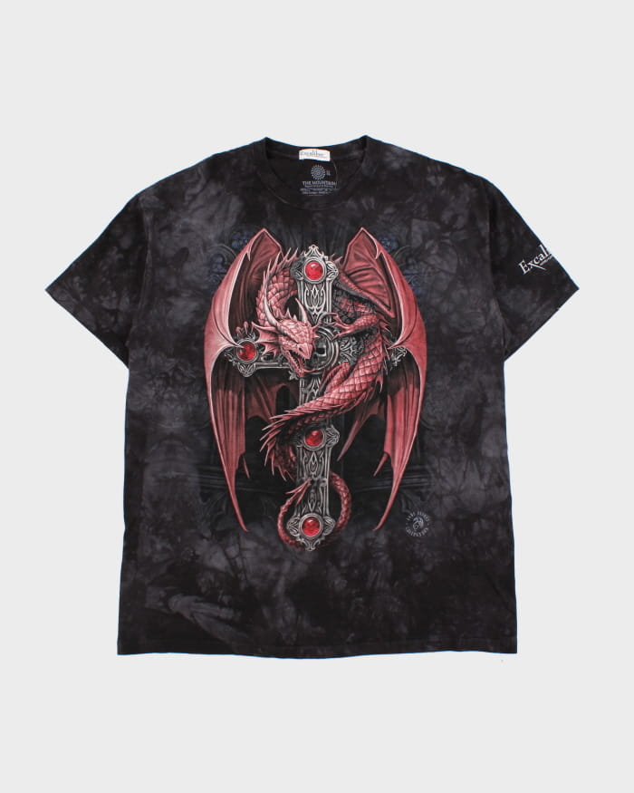 00s Excalibur Tie-Dye Dragon T-Shirt - XL