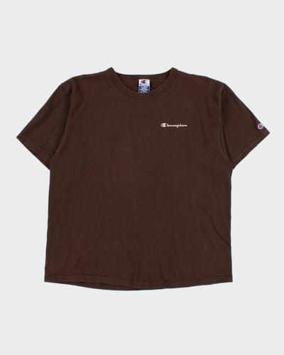 Vintage 90s Champion Brown T-Shirt - XL