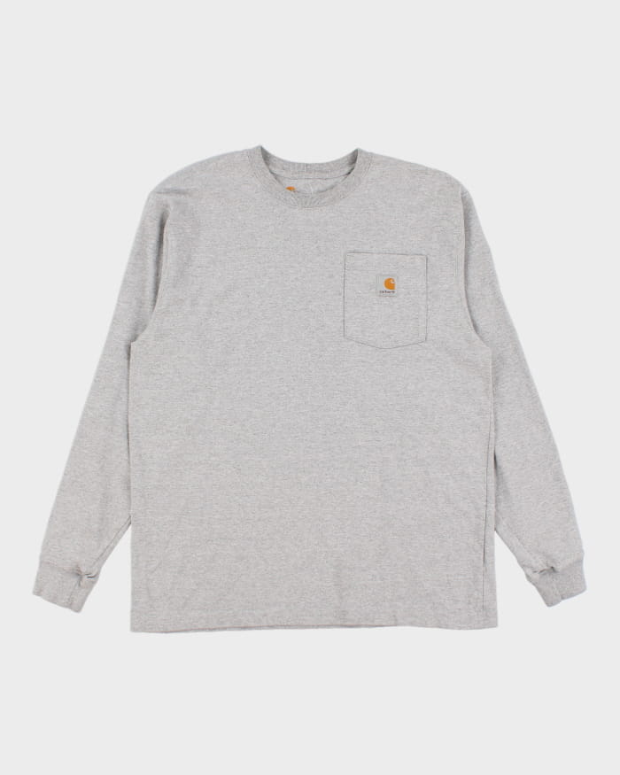 Carhartt Grey Long Sleeve T-Shirt - M