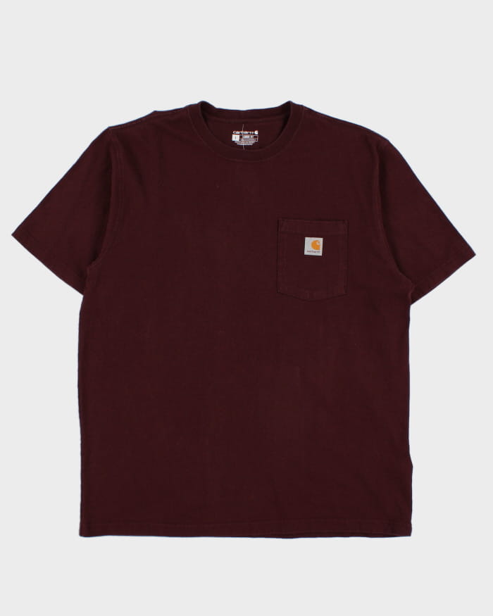 Carhartt Maroon T-Shirt - L