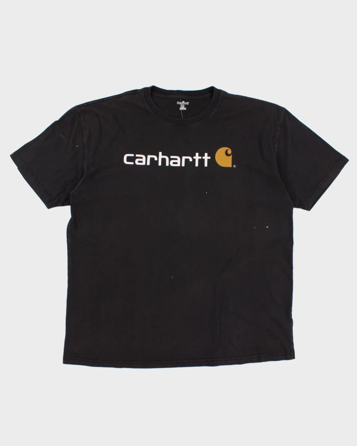 00s Carhartt Faded Black T-Shirt - XXL