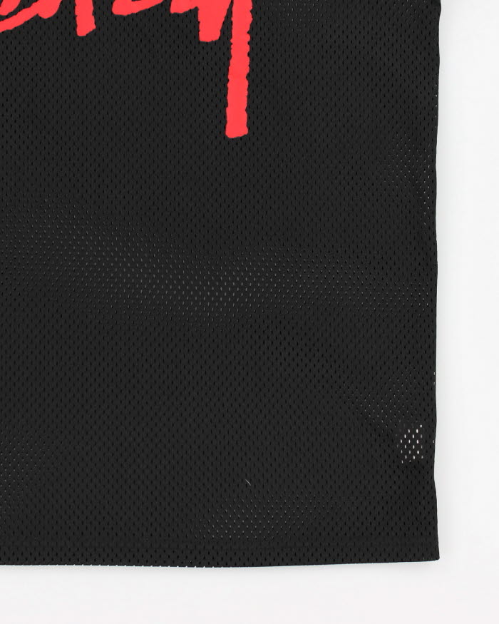 Men's Black Stussy Basketball Jersey - L