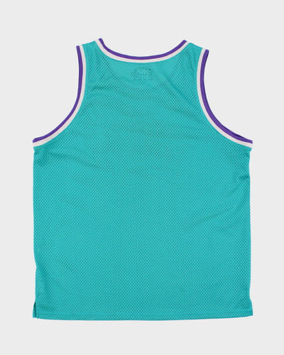 Men's Blue Stussy Basketball Jersey - L