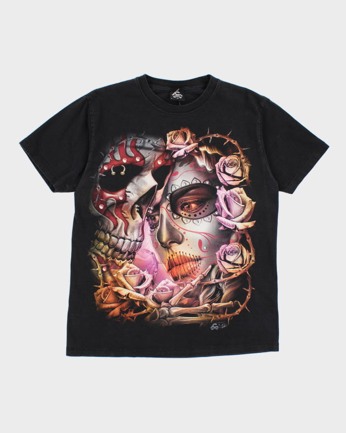 Vintage Y2K Gothic Style Graphic T-Shirt - M