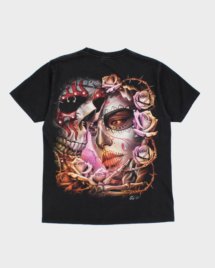 Vintage Y2K Gothic Style Graphic T-Shirt - M