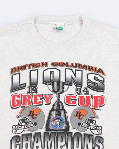 Vintage Grey 1994 Lions Champions T-Shirt - XL