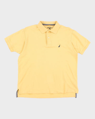 Vintage Nautica Yellow Polo Shirt - S
