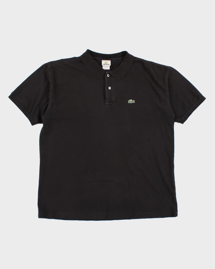 Vintage Men's Black Lacoste Polo Shirt - L