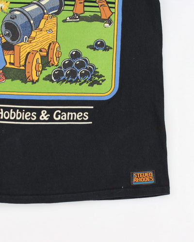 Vintage 90s Steven Rhodes 90s Graphic T-shirt - S
