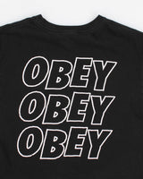 Y2k Obey Black T-Shirt - M