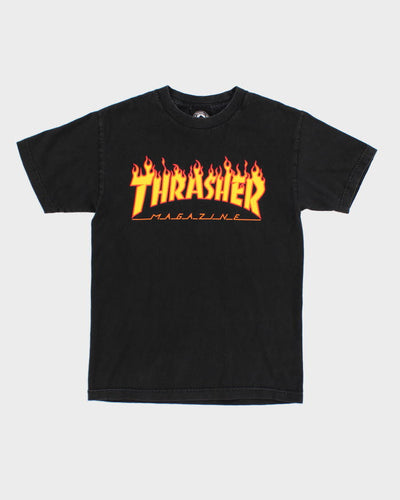 Vintage 90s Thrasher Black T-Shirt - S