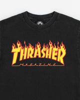 Vintage 90s Thrasher Black T-Shirt - S