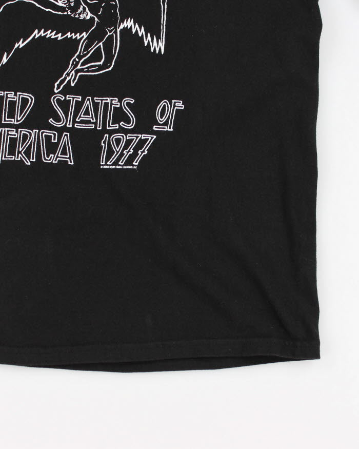 Led-Zeppelin Black Graphic Band T-Shirt - M