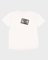 Y2K 00s DC White Logo T-Shirt - L