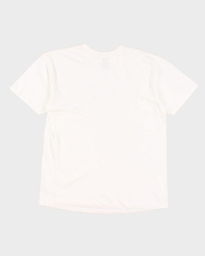 Y2K 00s DC White Logo T-Shirt - L