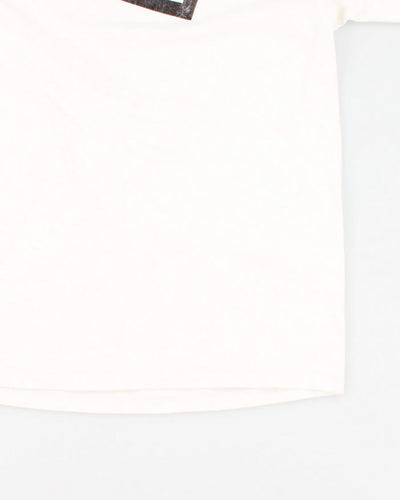 Y2K 00s DC White Logo T-Shirt - L