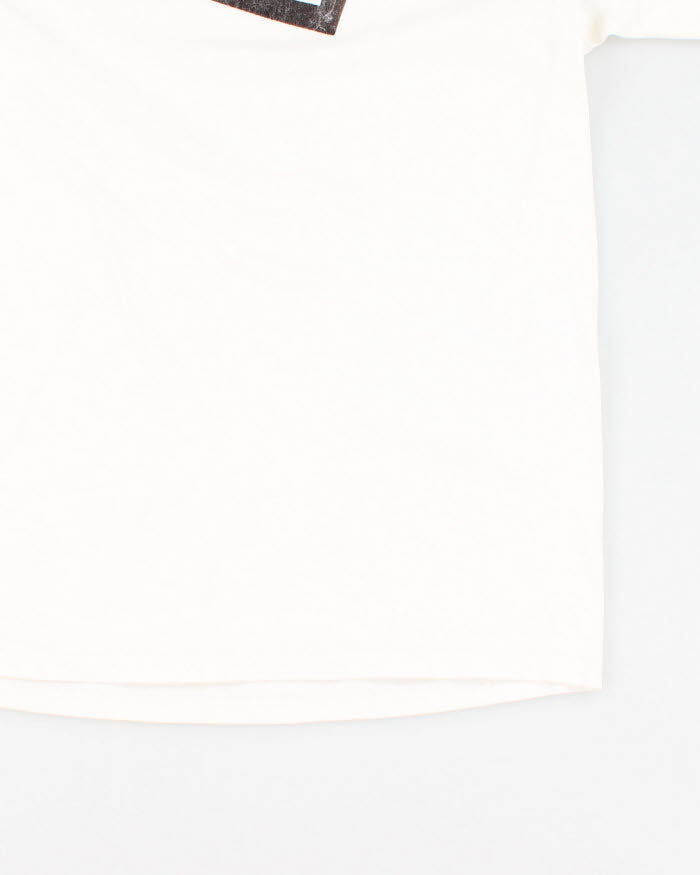 Y2K 00s DC White Logo T-Shirt - L
