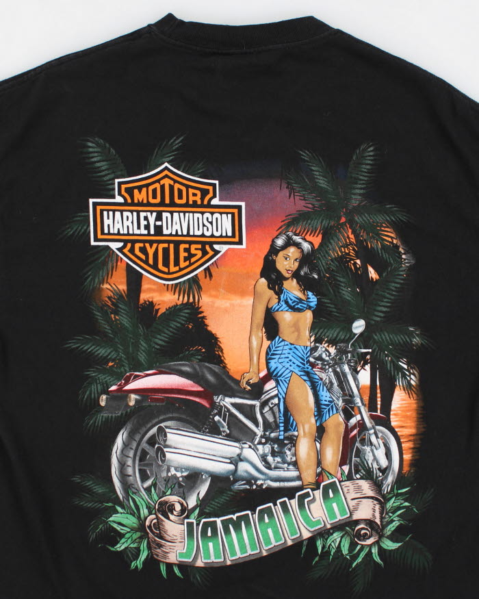 Vintage 90's Harley Davidson Jamaica Graphic T-Shirt - L – Rokit