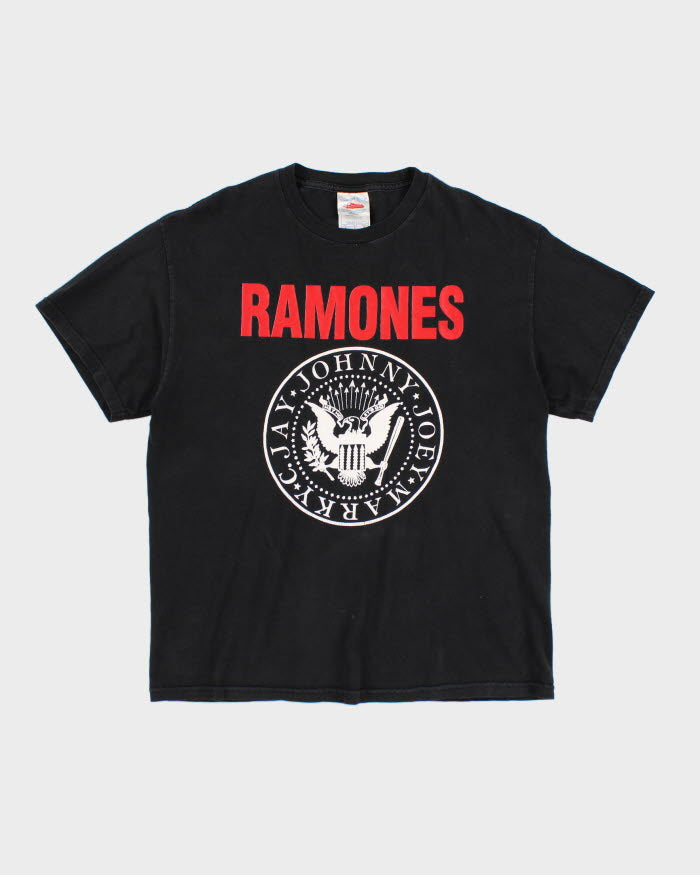 Vintage Y2K Ramones Band T Shirt - L