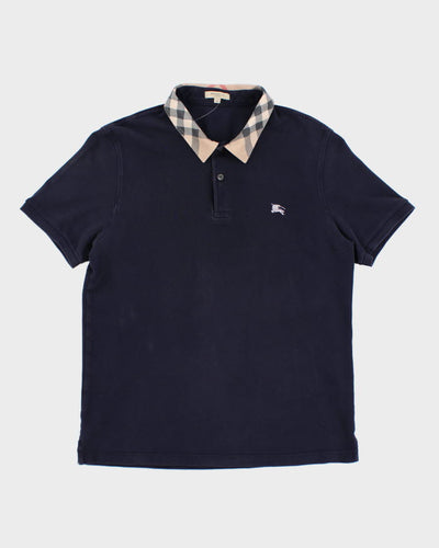 Vintage Y2K Burberry Nova Check Polo Shirt - L