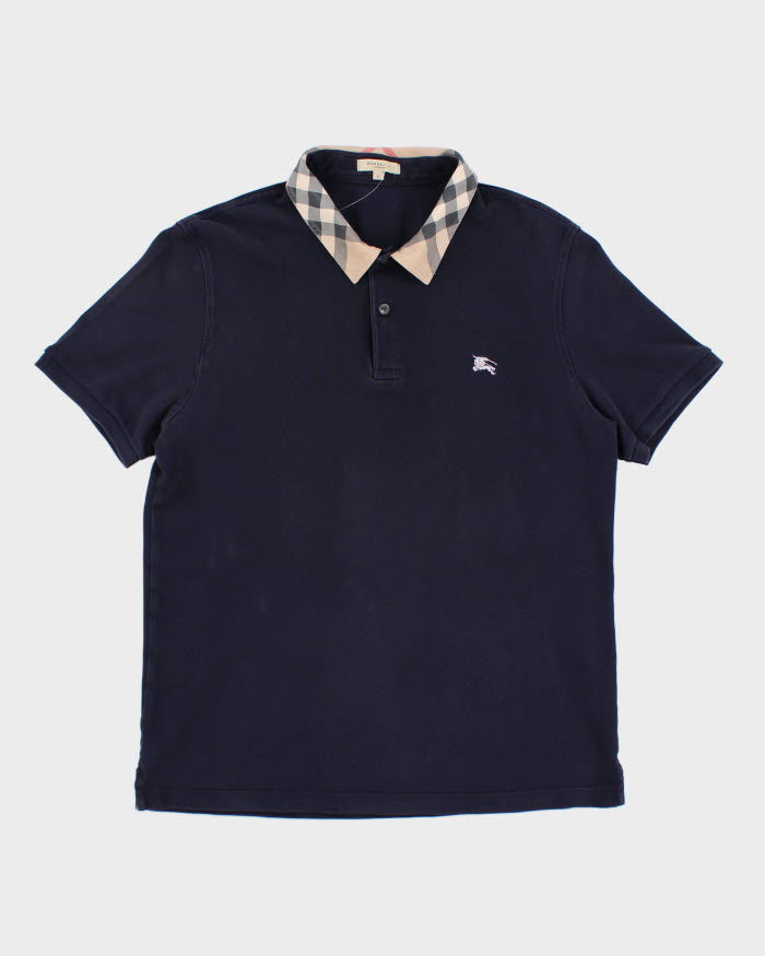 Vintage Y2K Burberry Nova Check Polo Shirt - L
