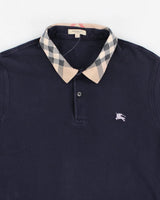 Vintage Y2K Burberry Nova Check Polo Shirt - L