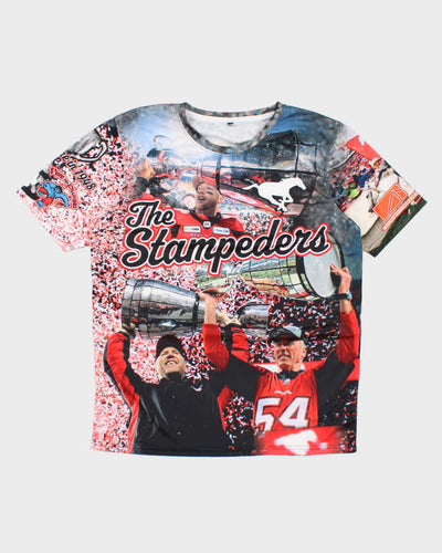 Vintage CFL The Stampeders All Over Print Jersey - L