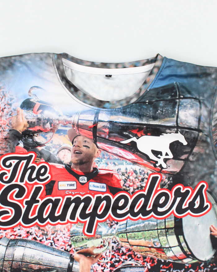 Vintage CFL The Stampeders All Over Print Jersey - L