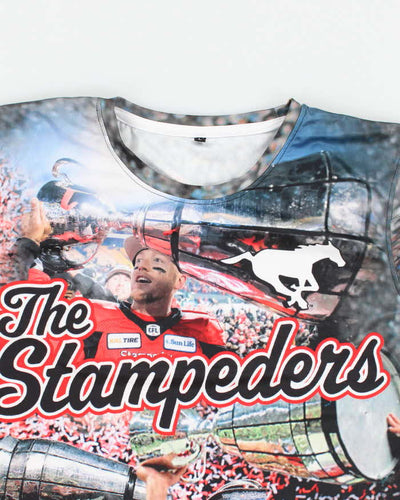 Vintage CFL The Stampeders All Over Print Jersey - L