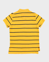 Ralph Lauren Yellow Stripe Polo Shirt - M