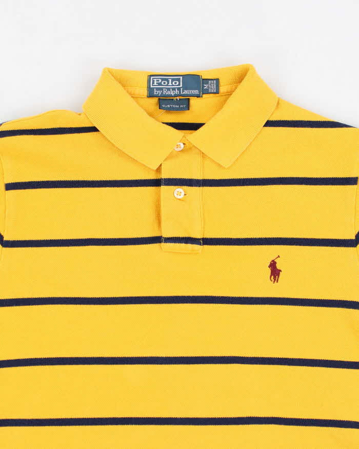 Ralph Lauren Yellow Stripe Polo Shirt - M