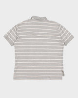 Ralph Lauren Grey Stripe Polo - L