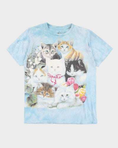 Vintage 2000's The Mountain All Over Print Cat T-Shirt - S