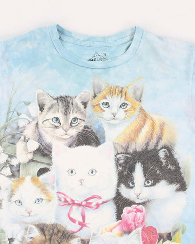 Vintage 2000's The Mountain All Over Print Cat T-Shirt - S