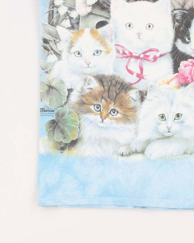 Vintage 2000's The Mountain All Over Print Cat T-Shirt - S