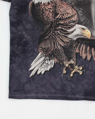Vintage 2000's The Mountain All Over Print 10 Eagles T-Shirt - XL