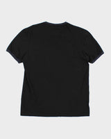 Vintage Lacoste Spell Out Navy T-Shirt - S