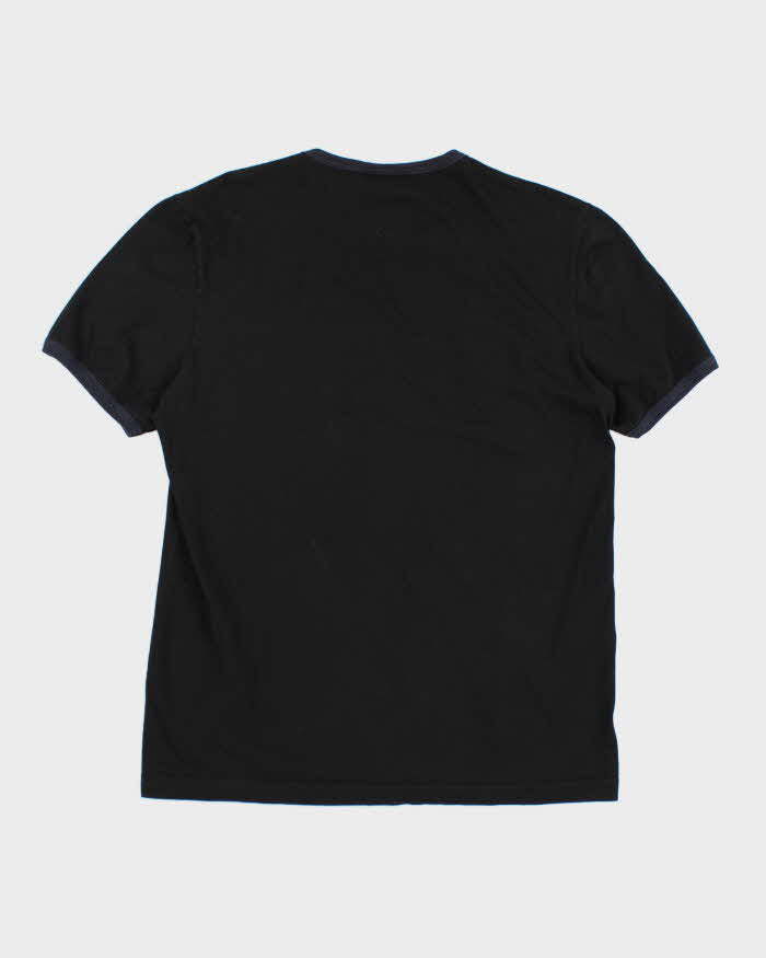 Vintage Lacoste Spell Out Navy T-Shirt - S
