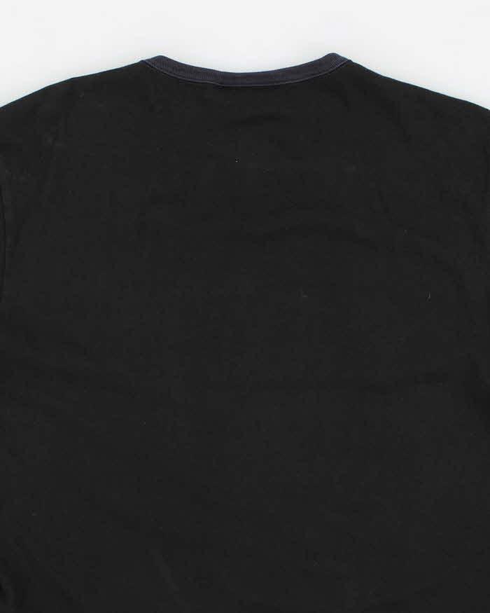 Vintage Lacoste Spell Out Navy T-Shirt - S