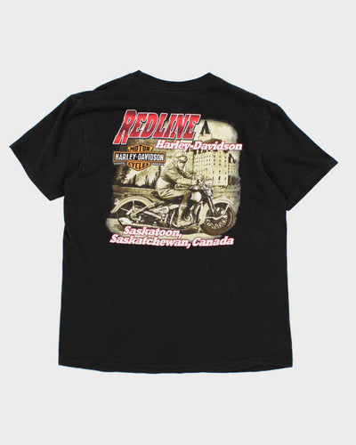 00s Harley Davidson Black T-shirt - L