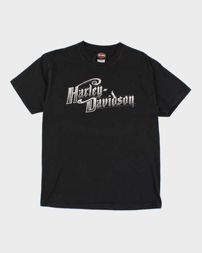 00s Harley Davidson Graphic Black T-shirt - L