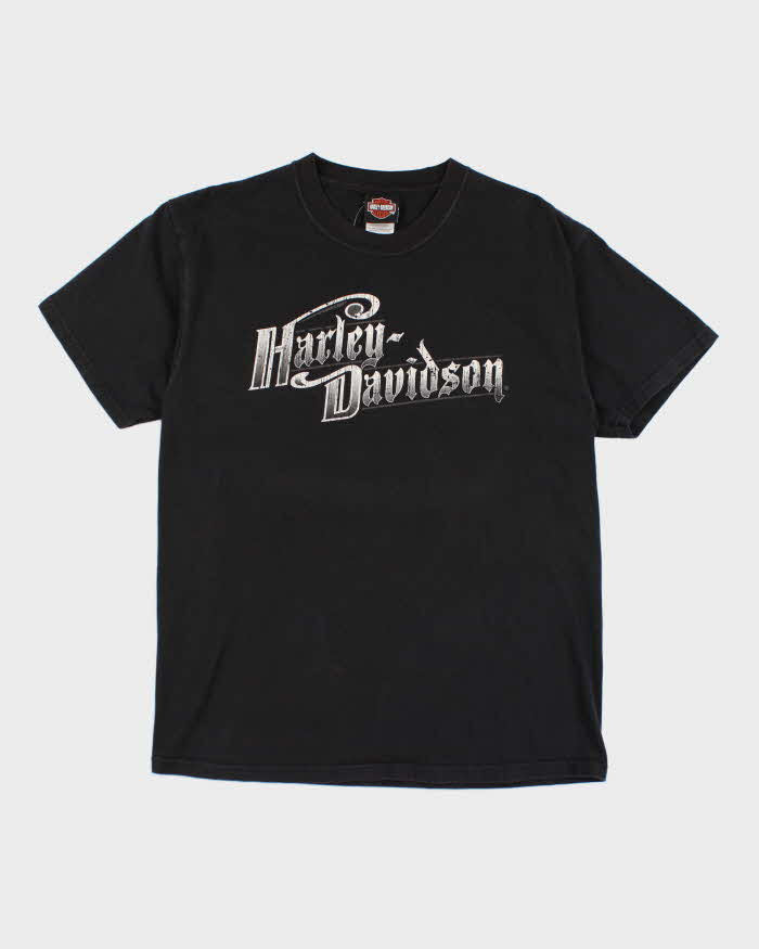 00s Harley Davidson Graphic Black T-shirt - L