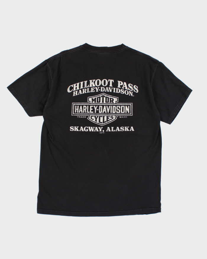 00s Harley Davidson Graphic Black T-shirt - L