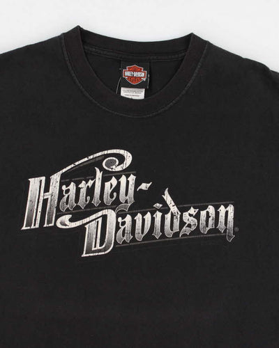 00s Harley Davidson Graphic Black T-shirt - L