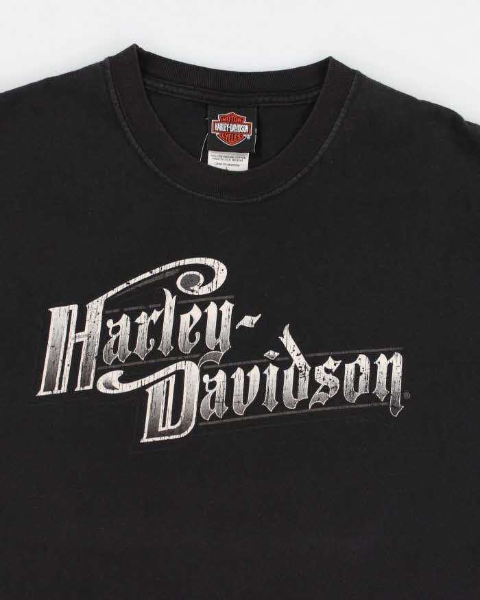 00s Harley Davidson Graphic Black T-shirt - L