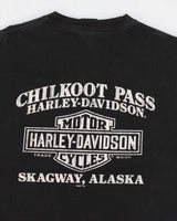 00s Harley Davidson Graphic Black T-shirt - L