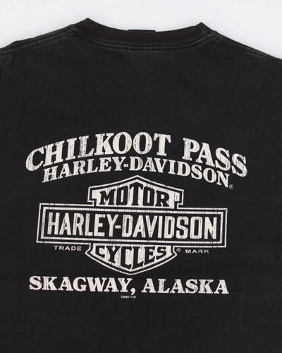00s Harley Davidson Graphic Black T-shirt - L