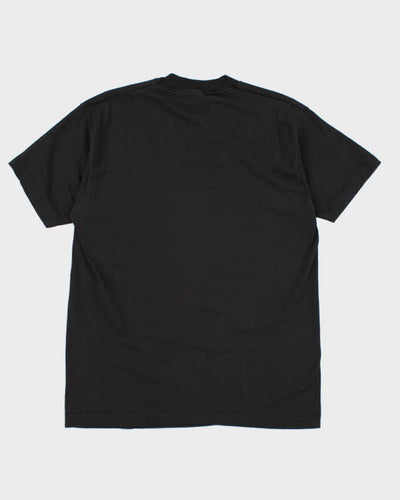 Vintage 90s Single Stitch Black Graphic T-shirt - L