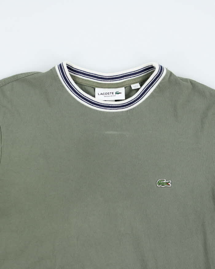 Lacoste Khaki Green T-shirt - M