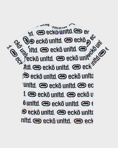 Y2k 00s Ecko Unltd Monogram T-shirt - L